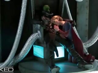 Wickedparodies - supergirl võrgutab braniac sisse anaal xxx film