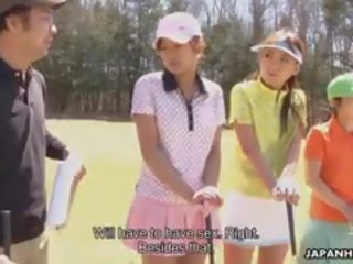 Cute Golf girlfriend Nana Kunimi go into A Mistake And Now She