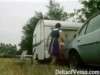 復古 性別 1970s - 毛茸茸 褐髮女郎 - camper coupling